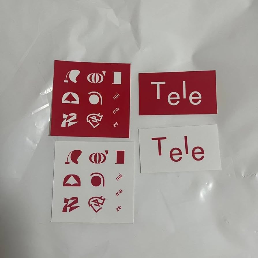 Tele キーホルダー＆ステッカーセット nai ma zeステッカー4枚セット Amazon | Tele nai ma ze ステッカー4枚セット | シール